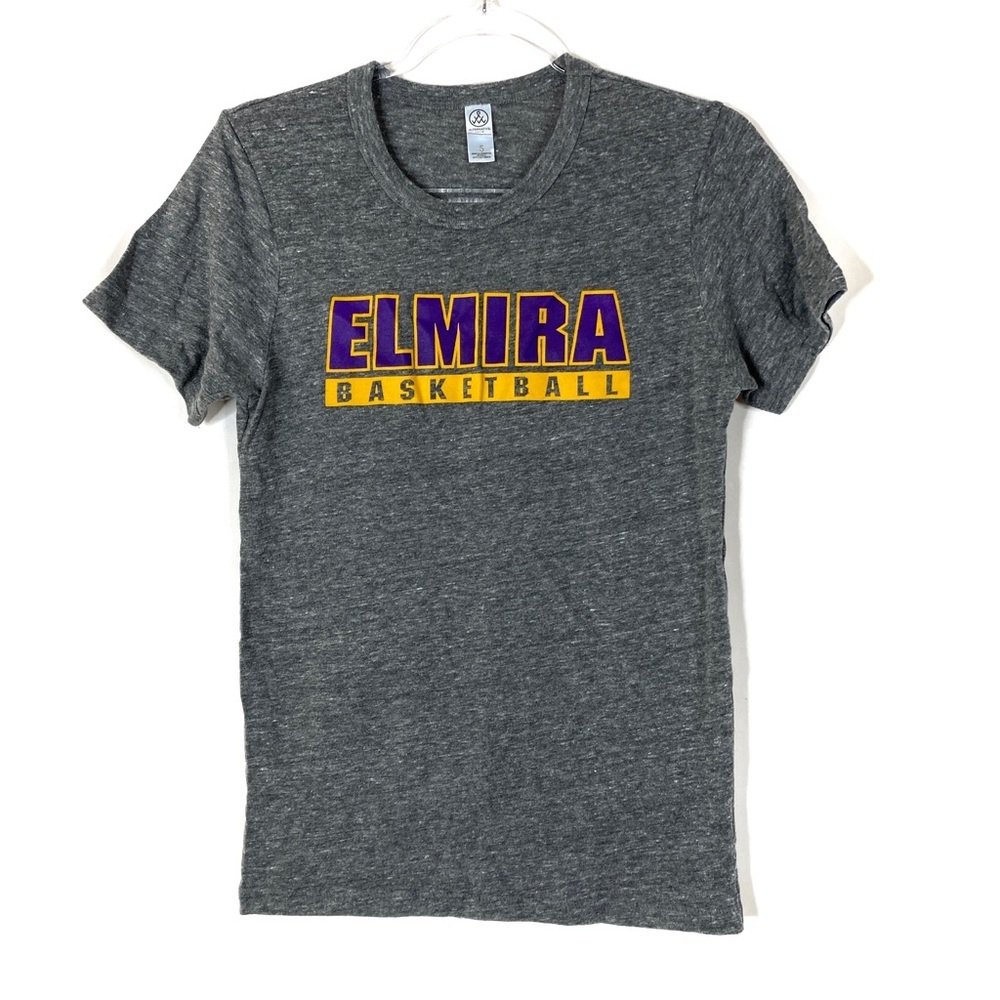 3/$30 Alternative Earth Apparel Elmira College Basketball Gray Short Sleeve Tee